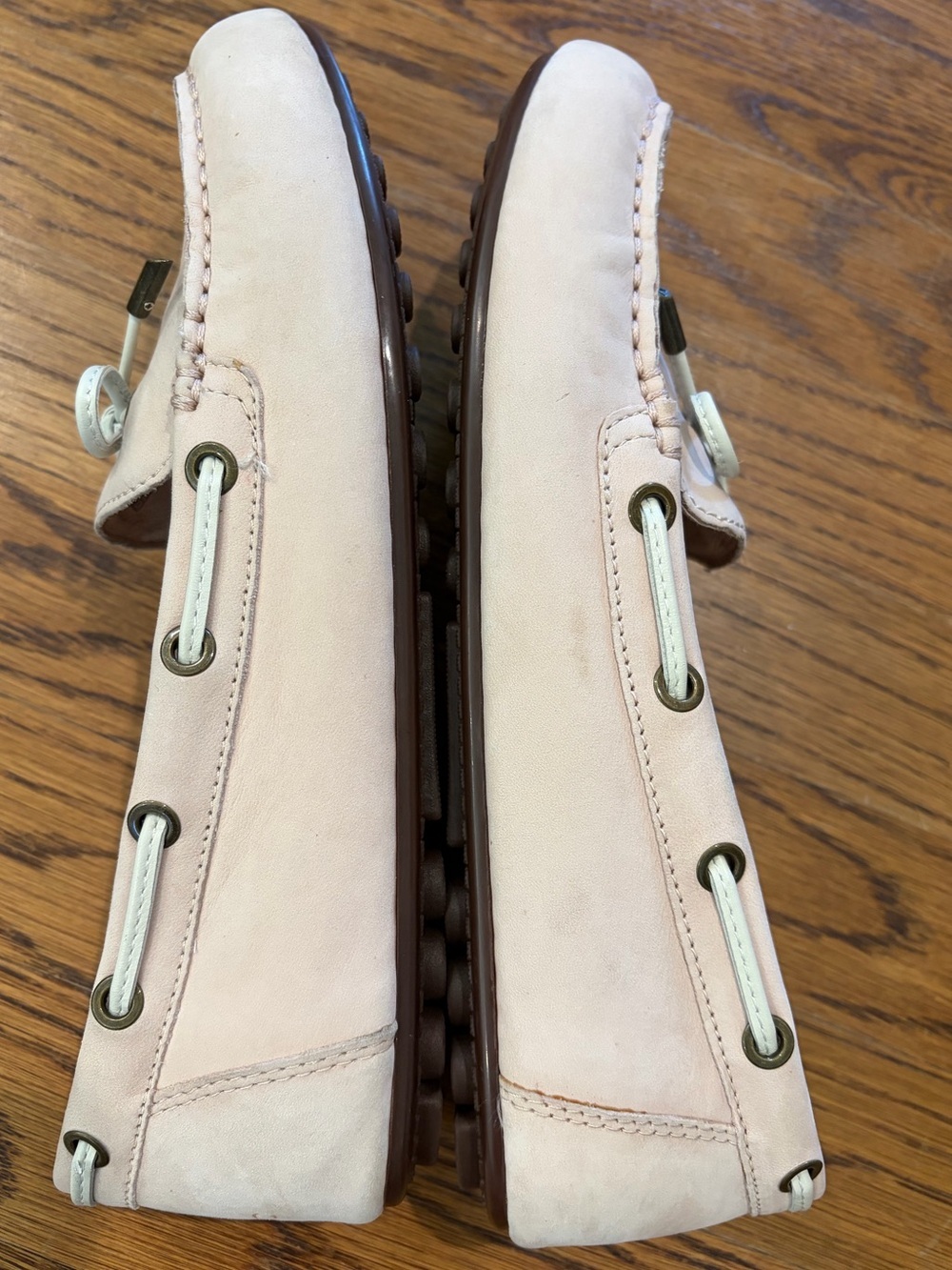 Vionic Honor Virginia Women's Leather Boat Shoes Loafers Sz 8.5 Pink Excellent! - Picture 6 of 7